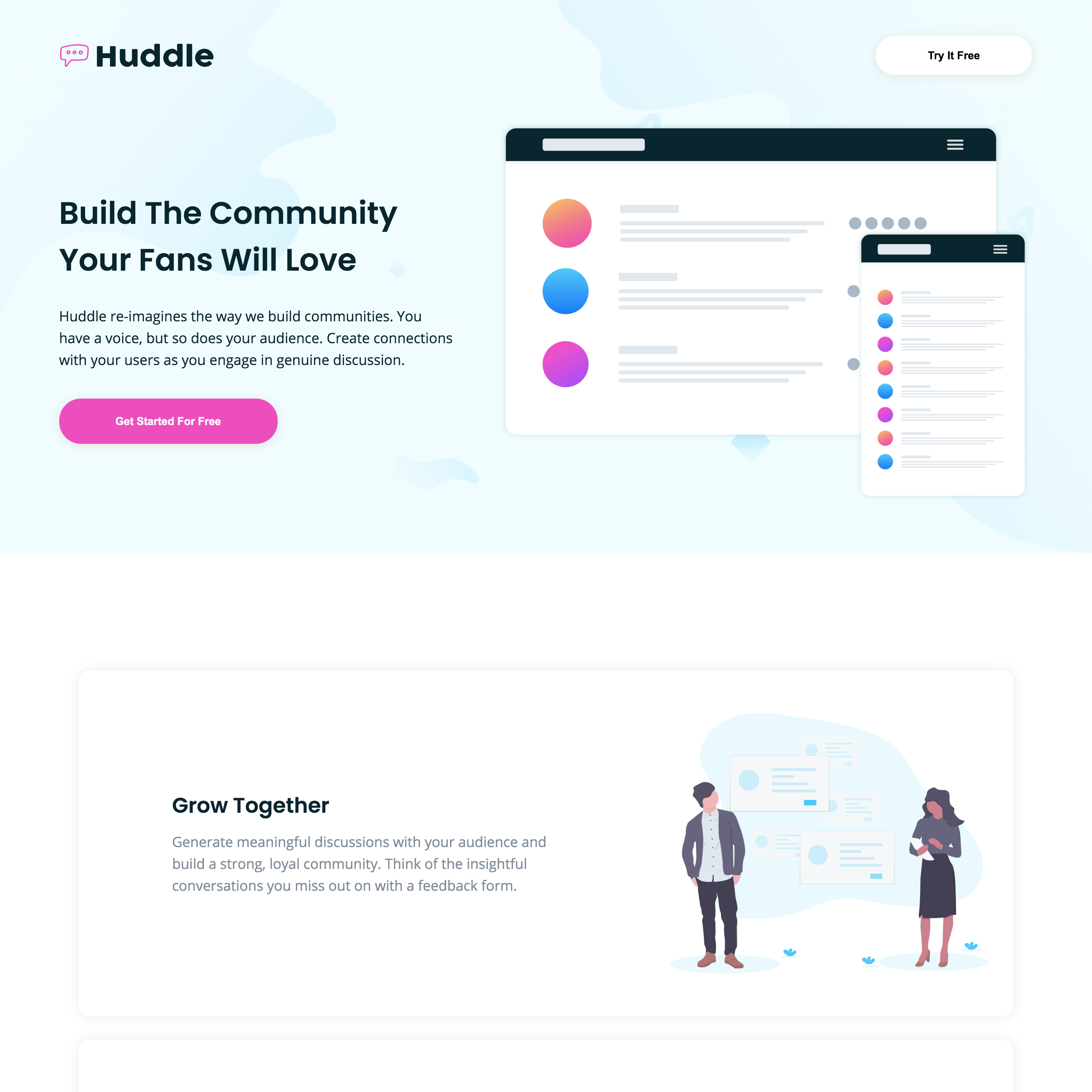 landing page